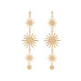 Starburst drop earrings
